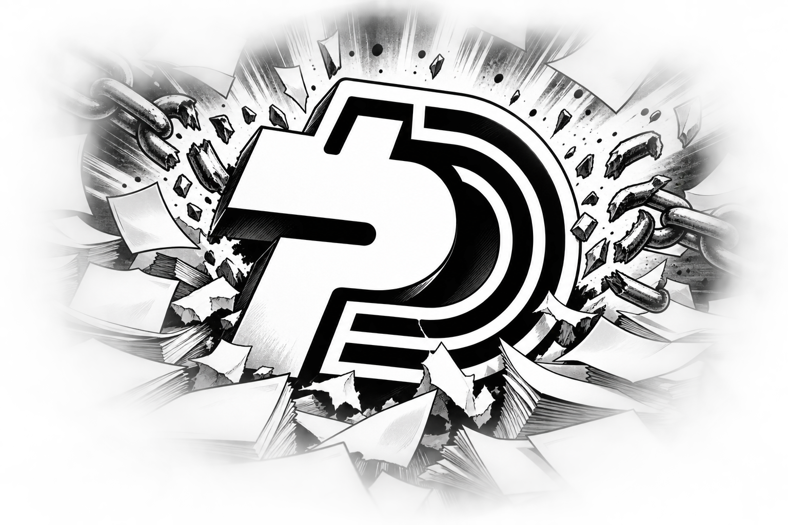 PaidDebt logo breaking chains